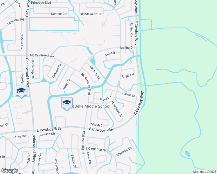 map of restaurants, bars, coffee shops, grocery stores, and more near 8029 Melody Circle in LaBelle