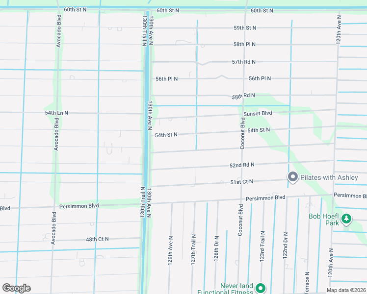 map of restaurants, bars, coffee shops, grocery stores, and more near 12809 53rd Road North in West Palm Beach