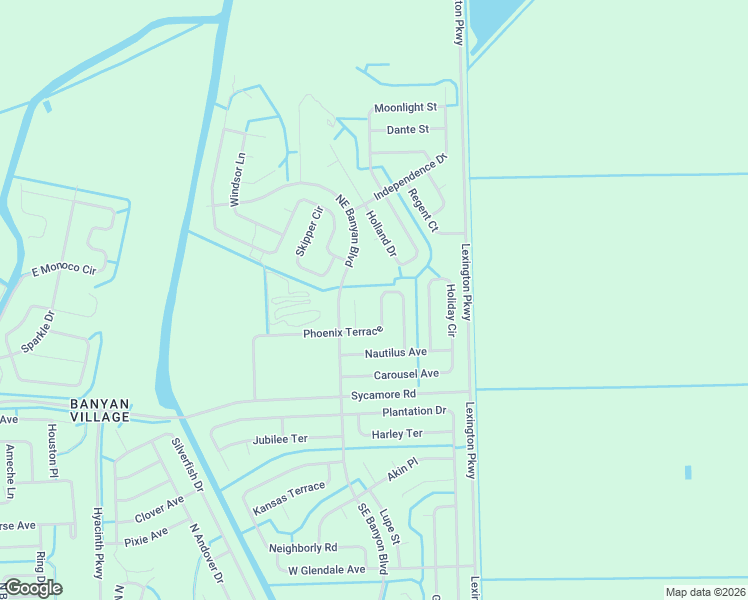 map of restaurants, bars, coffee shops, grocery stores, and more near 328 Phoenix Terrace in LaBelle