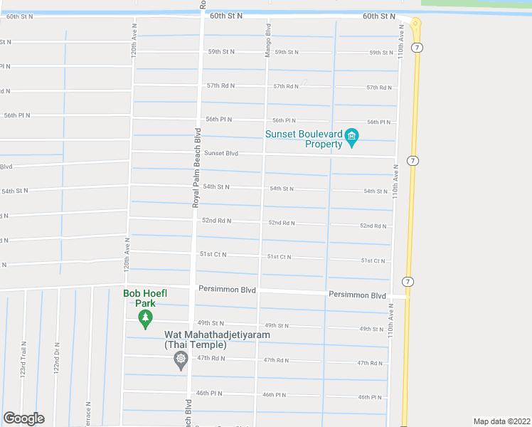 map of restaurants, bars, coffee shops, grocery stores, and more near 11511 52nd Road North in West Palm Beach