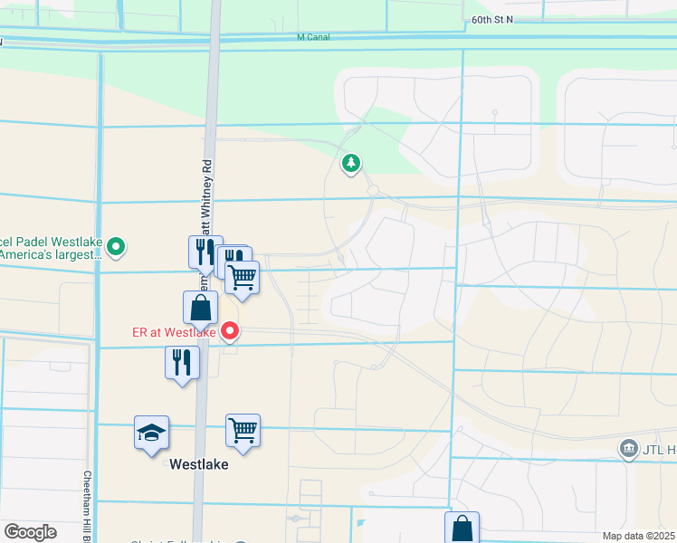 map of restaurants, bars, coffee shops, grocery stores, and more near Persimmon Boulevard in Loxahatchee