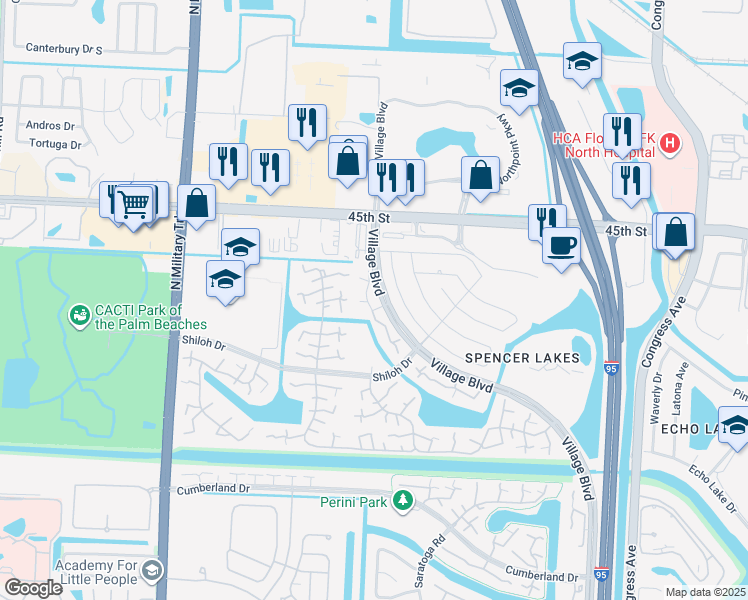 map of restaurants, bars, coffee shops, grocery stores, and more near 139 Heritage Way in West Palm Beach