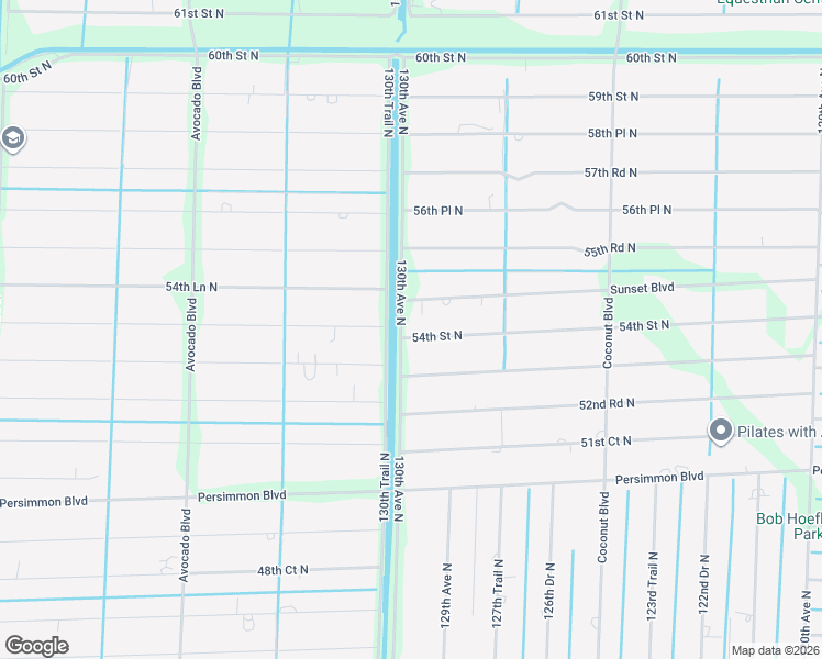map of restaurants, bars, coffee shops, grocery stores, and more near 12969 54th Street North in West Palm Beach