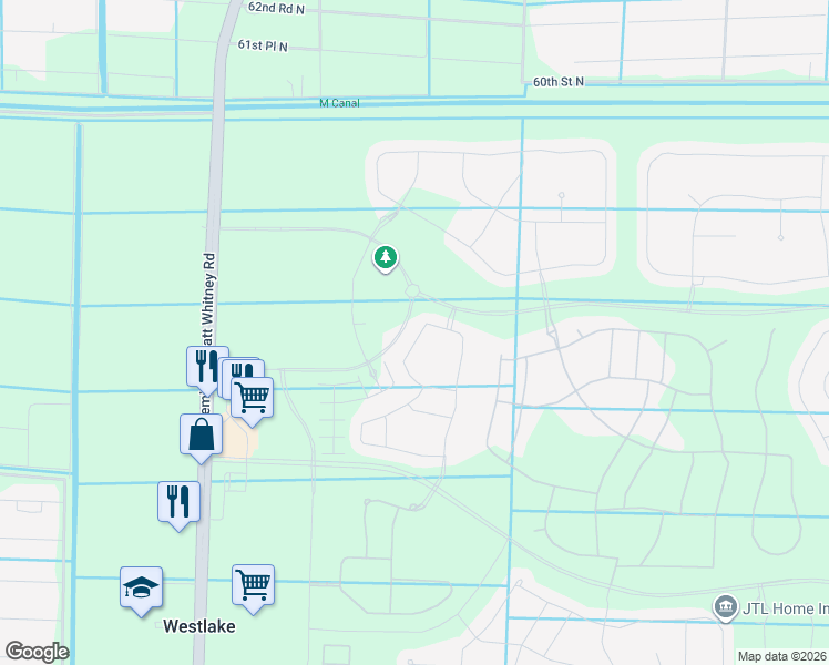 map of restaurants, bars, coffee shops, grocery stores, and more near 5520 Starfish Road in Westlake