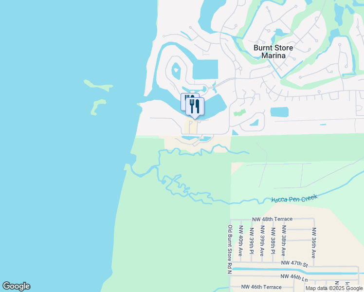 map of restaurants, bars, coffee shops, grocery stores, and more near 25 Matecumbe Key Road in Punta Gorda