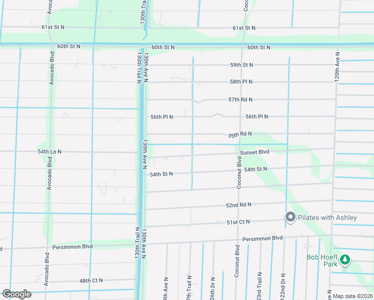 map of restaurants, bars, coffee shops, grocery stores, and more near 12810 55th Road North in West Palm Beach