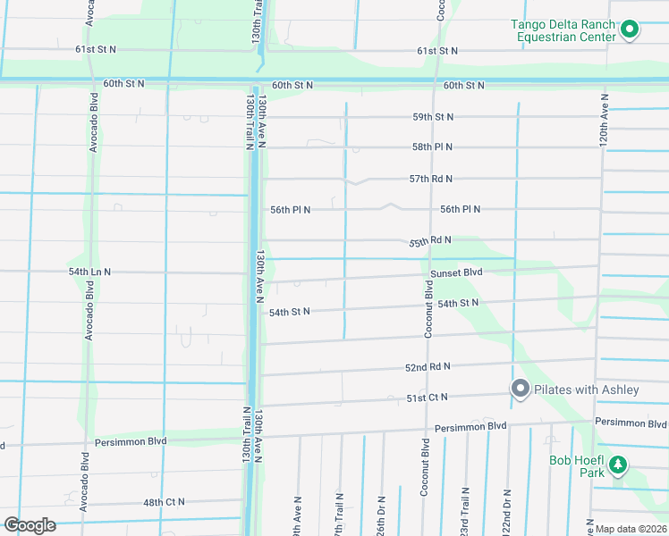 map of restaurants, bars, coffee shops, grocery stores, and more near 12810 55th Road North in West Palm Beach