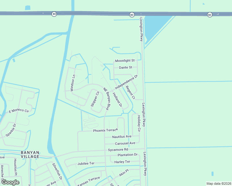 map of restaurants, bars, coffee shops, grocery stores, and more near 103 Dutch Loop in LaBelle