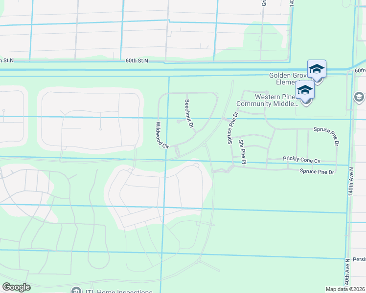 map of restaurants, bars, coffee shops, grocery stores, and more near 14808 Wildwood Circle in Westlake