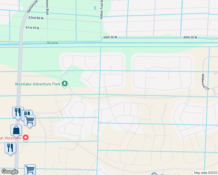 map of restaurants, bars, coffee shops, grocery stores, and more near 15978 Whippoorwill Circle in Loxahatchee Groves