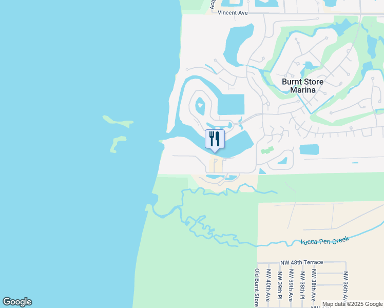 map of restaurants, bars, coffee shops, grocery stores, and more near 3200 South Shore Drive in Punta Gorda