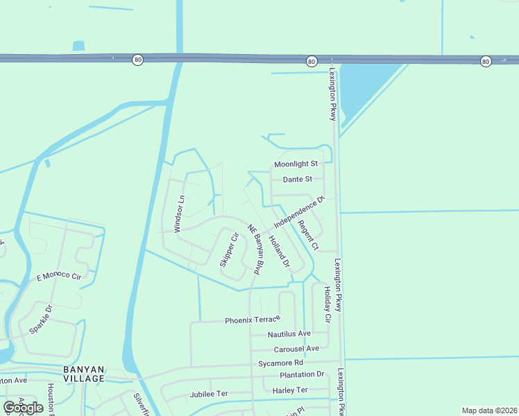map of restaurants, bars, coffee shops, grocery stores, and more near 111 Holland Drive in LaBelle