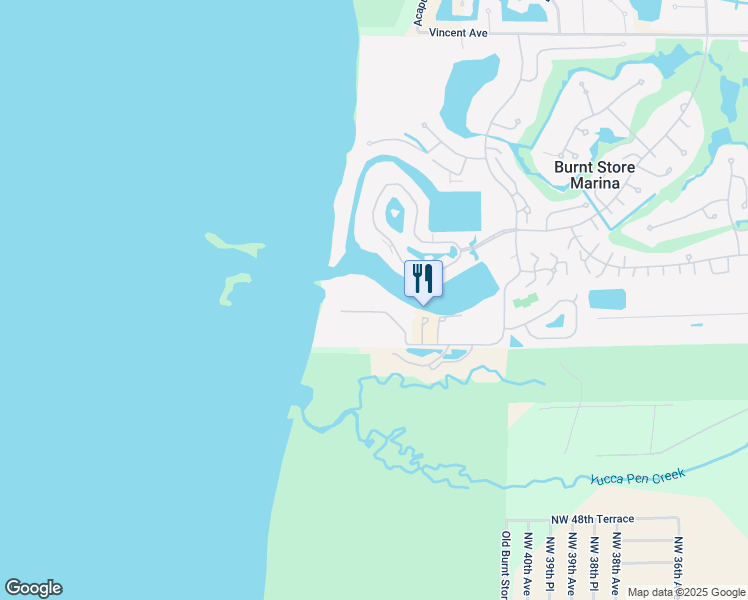 map of restaurants, bars, coffee shops, grocery stores, and more near 3200 South Shore Drive in Punta Gorda