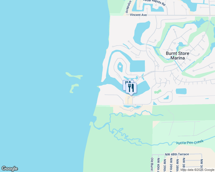map of restaurants, bars, coffee shops, grocery stores, and more near 3317 Sunset Key Circle in Punta Gorda