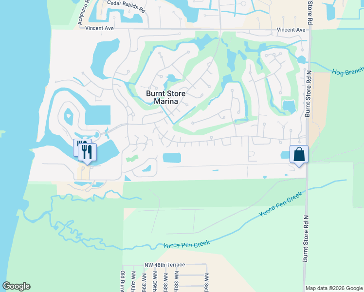 map of restaurants, bars, coffee shops, grocery stores, and more near 1508 Islamorada Boulevard in Punta Gorda