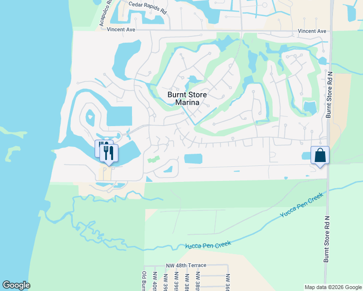 map of restaurants, bars, coffee shops, grocery stores, and more near 1544 Islamorada Boulevard in Punta Gorda