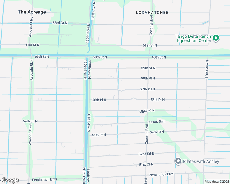 map of restaurants, bars, coffee shops, grocery stores, and more near 12780 57th Road North in West Palm Beach