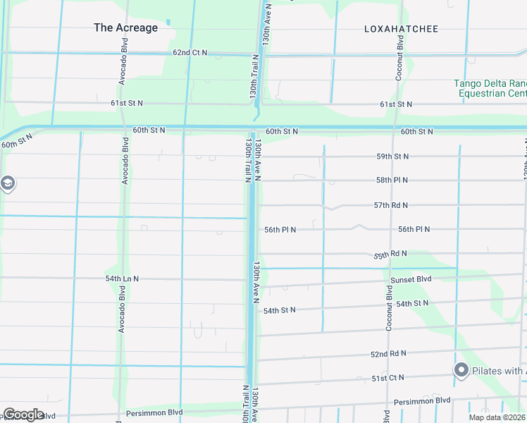 map of restaurants, bars, coffee shops, grocery stores, and more near 12970 57th Road North in West Palm Beach