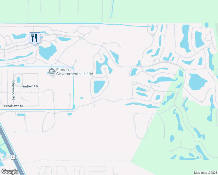 map of restaurants, bars, coffee shops, grocery stores, and more near 20739 Tisbury Lane in North Fort Myers