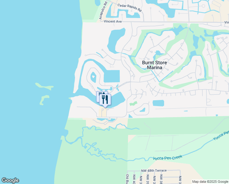 map of restaurants, bars, coffee shops, grocery stores, and more near 3201 Sunset Key Circle in Punta Gorda