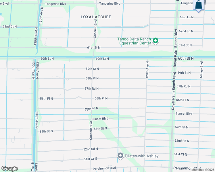 map of restaurants, bars, coffee shops, grocery stores, and more near 12350 57th Road North in West Palm Beach
