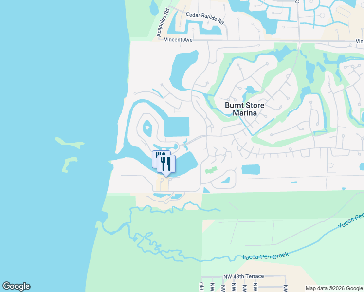 map of restaurants, bars, coffee shops, grocery stores, and more near 3201 Sunset Key Circle in Punta Gorda