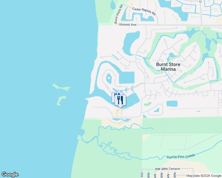 map of restaurants, bars, coffee shops, grocery stores, and more near 3304 Sunset Key Circle in Punta Gorda