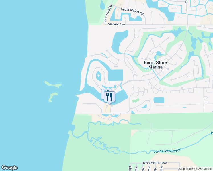 map of restaurants, bars, coffee shops, grocery stores, and more near 3416 Sunset Key Circle in Punta Gorda