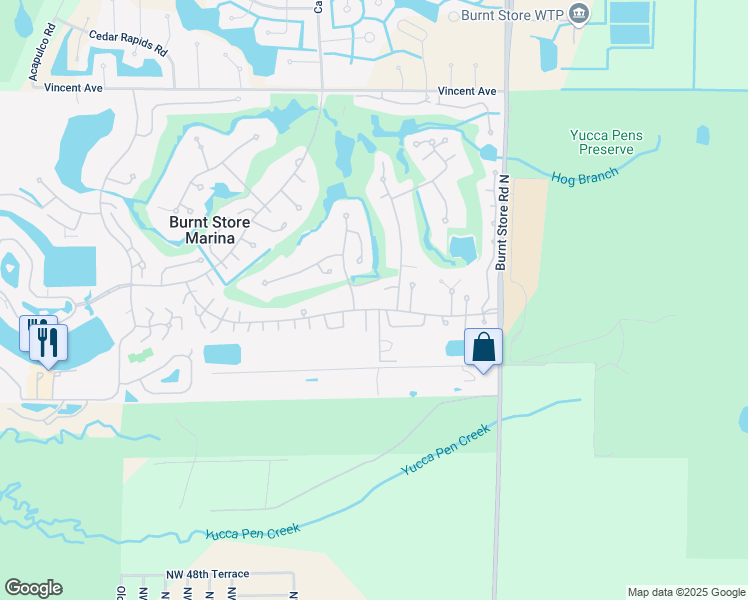 map of restaurants, bars, coffee shops, grocery stores, and more near 2000 Marianne Key Road in Punta Gorda