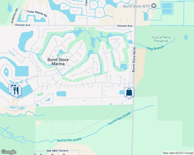 map of restaurants, bars, coffee shops, grocery stores, and more near 2000 Marianne Key Road in Punta Gorda