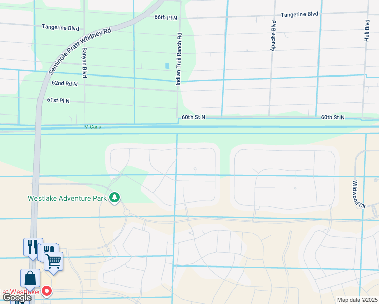 map of restaurants, bars, coffee shops, grocery stores, and more near 15946 Whippoorwill Circle in Westlake