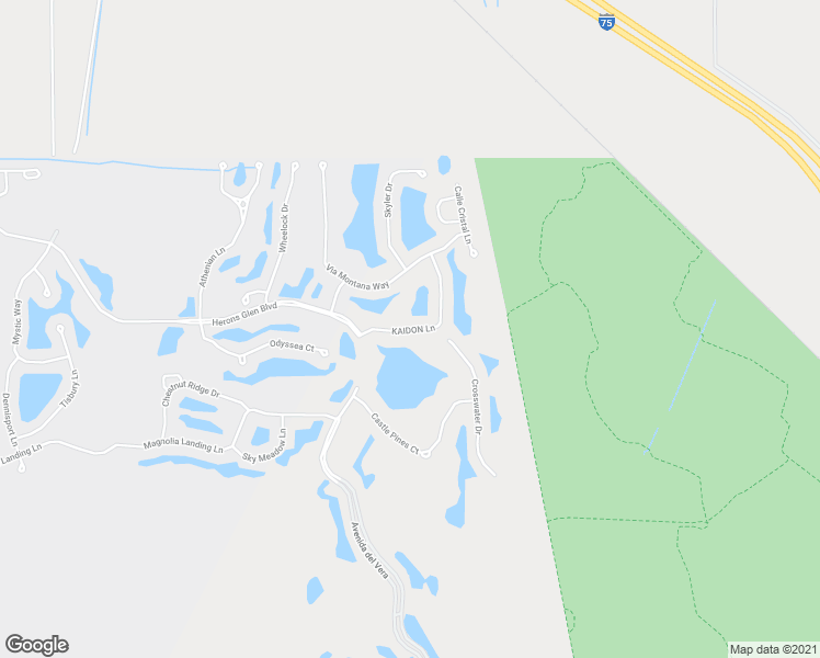 map of restaurants, bars, coffee shops, grocery stores, and more near 20870 Kaidon Lane in North Fort Myers