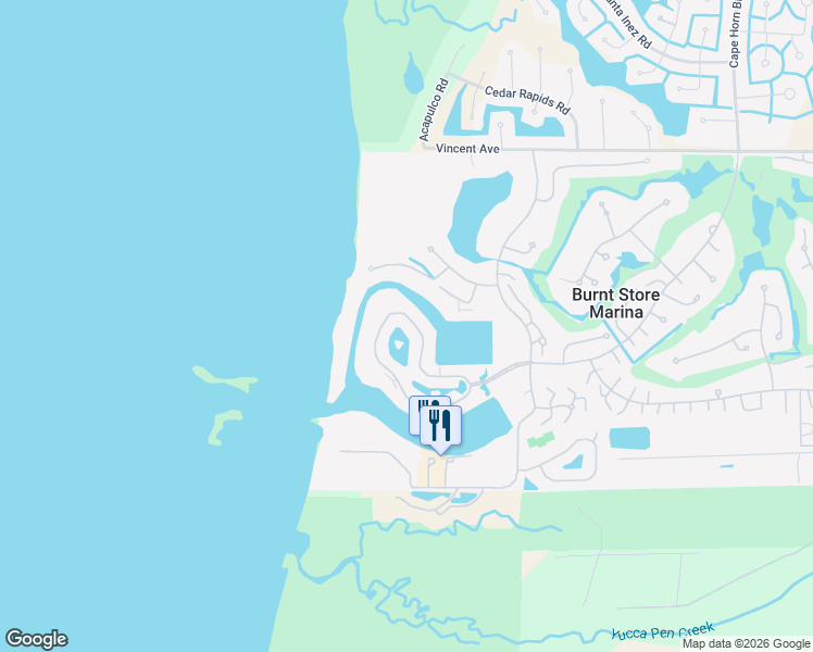 map of restaurants, bars, coffee shops, grocery stores, and more near 3369 Sunset Key Circle in Punta Gorda