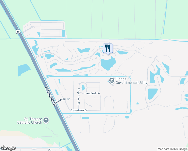 map of restaurants, bars, coffee shops, grocery stores, and more near 2140 Faliron Road in North Fort Myers