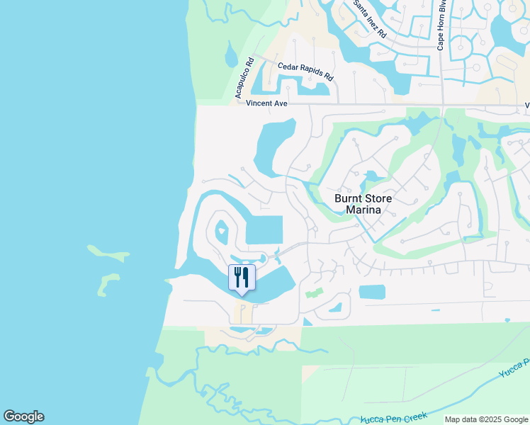 map of restaurants, bars, coffee shops, grocery stores, and more near 3389 Sunset Key Circle in Punta Gorda
