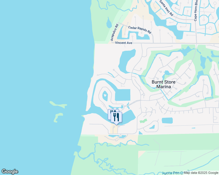 map of restaurants, bars, coffee shops, grocery stores, and more near 3369 Sunset Key Cir in Punta Gorda