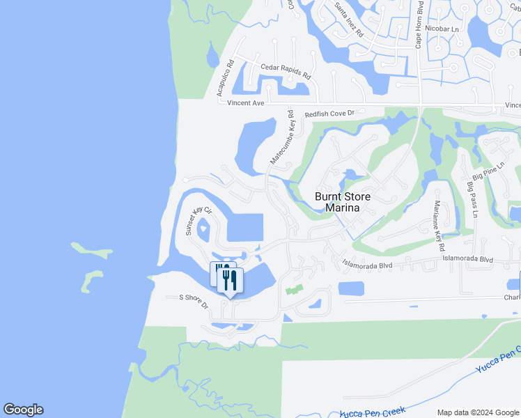 map of restaurants, bars, coffee shops, grocery stores, and more near 2060 Matecumbe Key Road in Punta Gorda