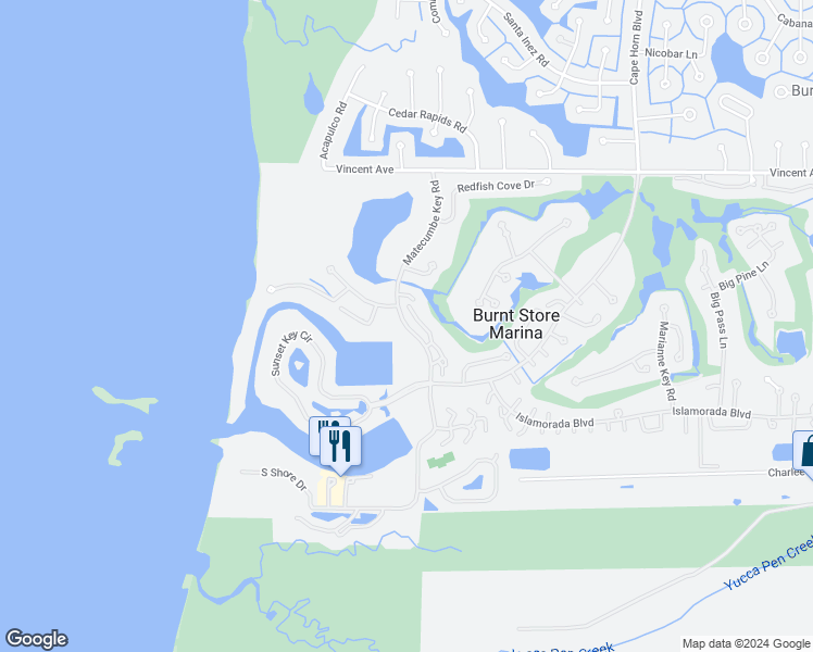 map of restaurants, bars, coffee shops, grocery stores, and more near 2059 Matecumbe Key Road in Punta Gorda