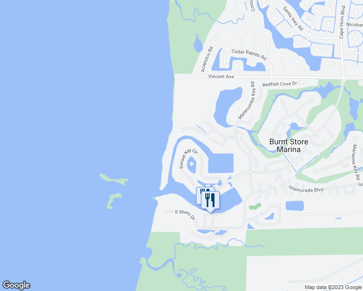 map of restaurants, bars, coffee shops, grocery stores, and more near 3331 Sunset Key Circle in Punta Gorda
