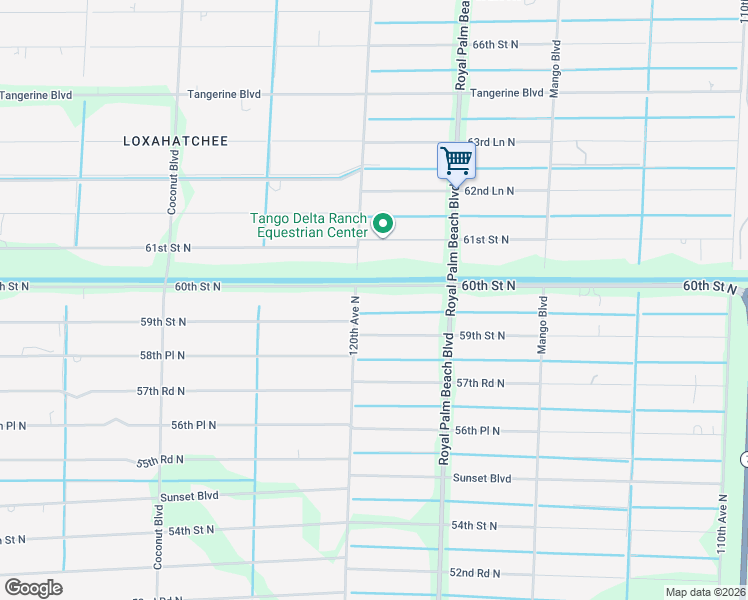 map of restaurants, bars, coffee shops, grocery stores, and more near 11983 59th Street North in West Palm Beach