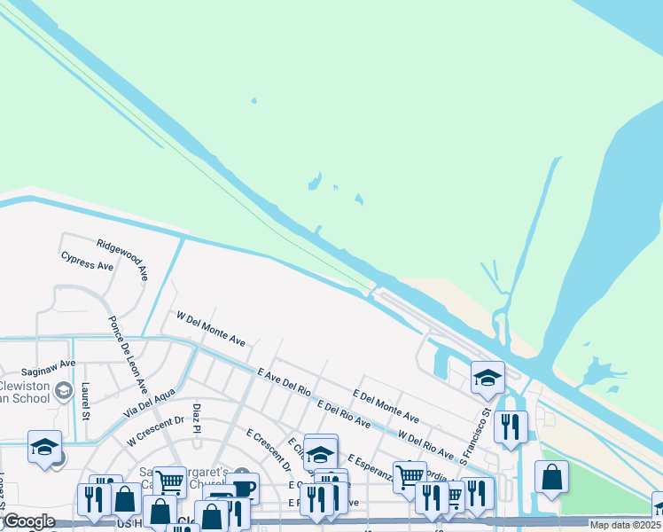map of restaurants, bars, coffee shops, grocery stores, and more near Florida National Scenic Trail in Clewiston