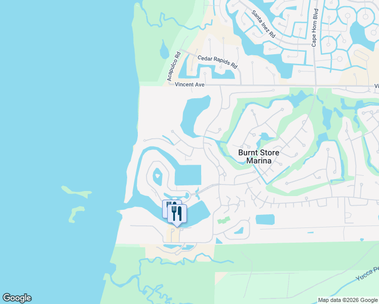 map of restaurants, bars, coffee shops, grocery stores, and more near 3283 Sugarloaf Key Road in Punta Gorda
