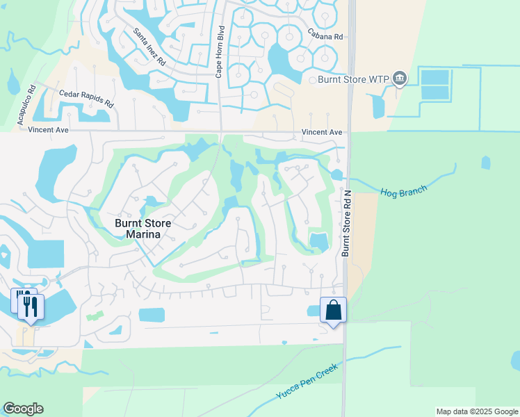 map of restaurants, bars, coffee shops, grocery stores, and more near 4001 Big Pass Lane in Punta Gorda