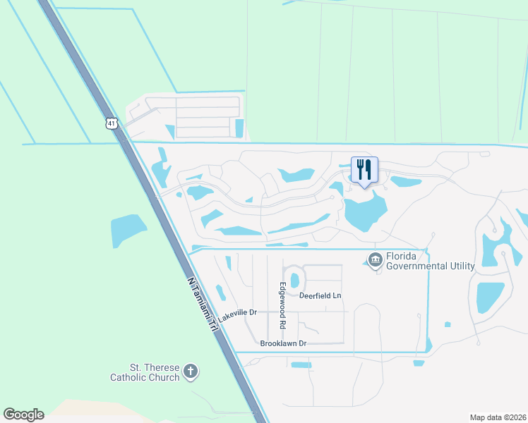 map of restaurants, bars, coffee shops, grocery stores, and more near 2010 Corona Del Sire Drive in North Fort Myers