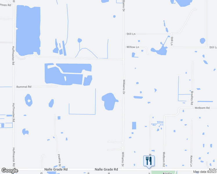 map of restaurants, bars, coffee shops, grocery stores, and more near Foxwood Lake Drive in North Fort Myers