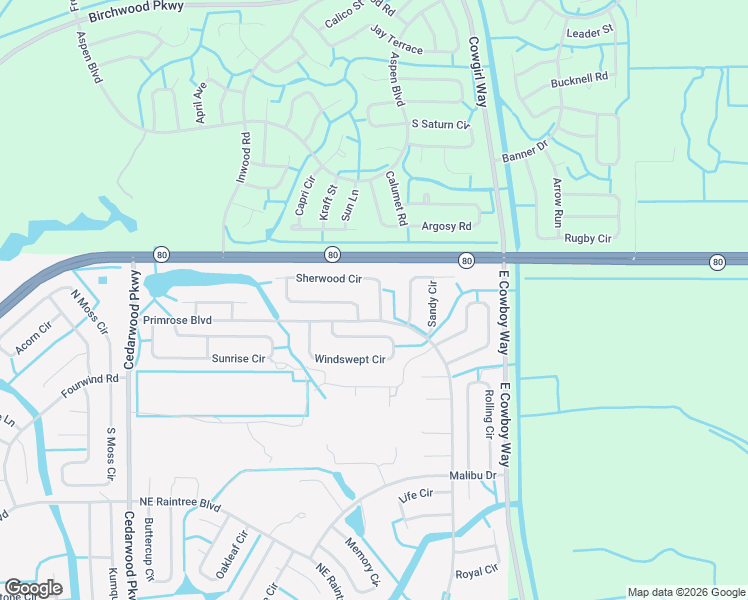 map of restaurants, bars, coffee shops, grocery stores, and more near 8056 Sherwood Circle in LaBelle