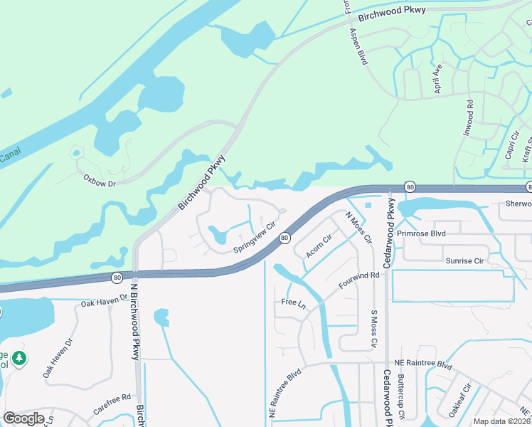 map of restaurants, bars, coffee shops, grocery stores, and more near 4546 Springview Circle in LaBelle
