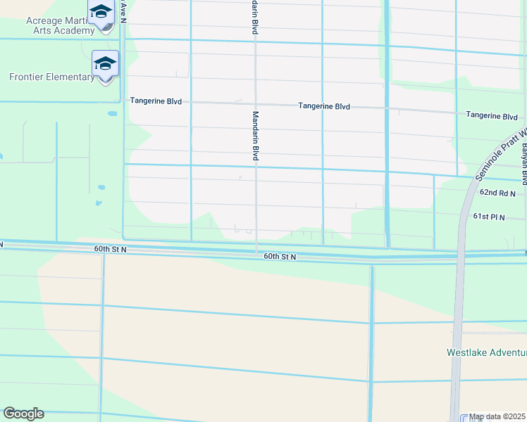 map of restaurants, bars, coffee shops, grocery stores, and more near 6170 Mandarin Boulevard in Loxahatchee