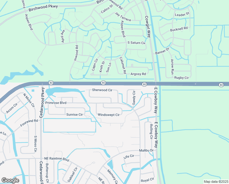 map of restaurants, bars, coffee shops, grocery stores, and more near 8056 Sherwood Circle in LaBelle