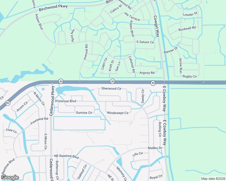 map of restaurants, bars, coffee shops, grocery stores, and more near 8044 Sherwood Circle in LaBelle